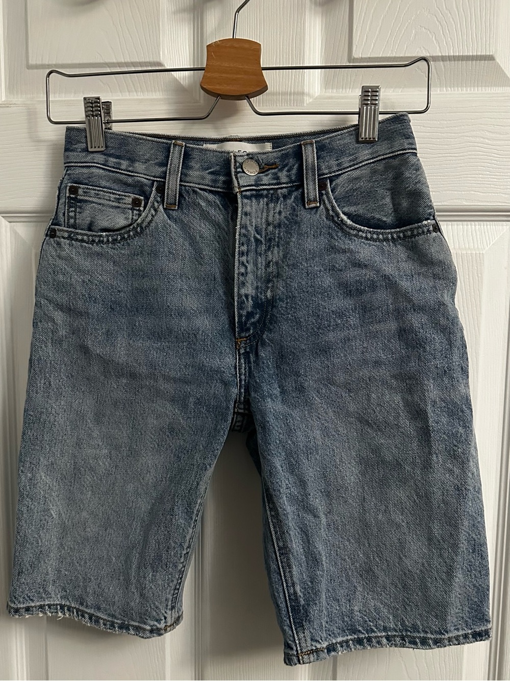 Denim Forum (Aritzia) Light Blue Denim Shorts